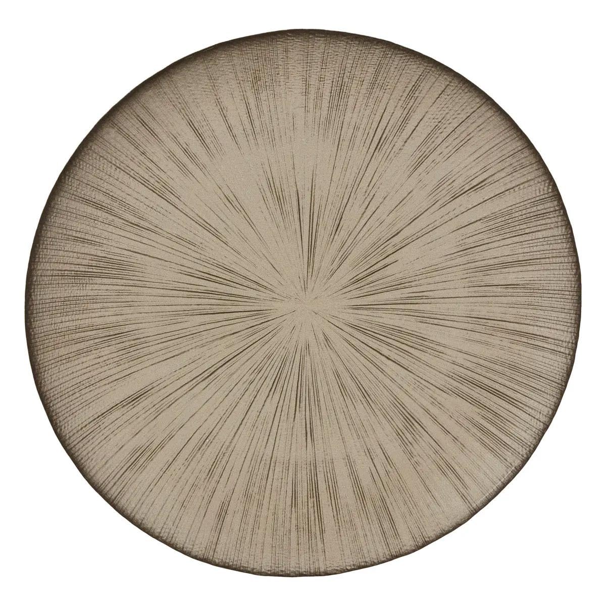 Secret de Gourmet - Lot de 6 Assiettes Plates Gloria 28cm Champagne