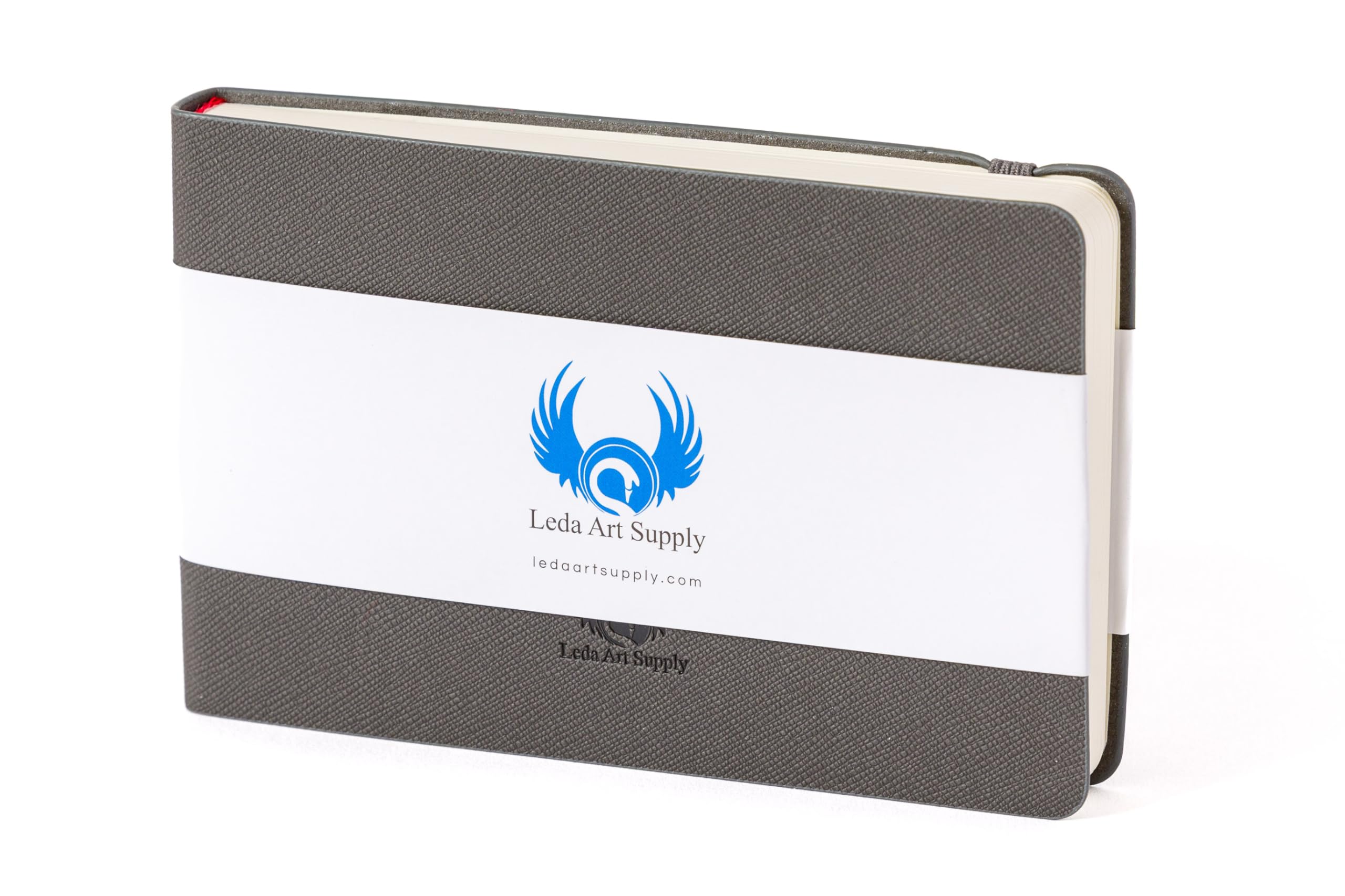 Leda Art Supply Pocket Landscape-Shaped Sketchbook, 5.5 inches x 3.3 inches, Lays Flat Flexible Sketch Book for Artists, Ideal for Ink, Water Color, Pen, Pencils, Size: Small Landscape