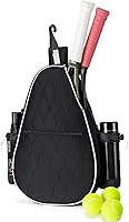 Docami Tennis Racket Backpack Bag for Women Men - Lightweight Water-Resistant Sling Crossbody for Pickleball Paddles, Badminton, Gym Gear