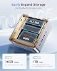 NiPoGi Pinova P2 Mini PC W-11 Pro АMD Ryzen 3300U(bis zu 350 GHz) 16 GB DDR4 1024 GB M.2 SSD Mini Desktop Computer für Büro/Schule/Heim 4K UHD Triple Display HDMI 2.0 DP Typ-C Dual-WiF.