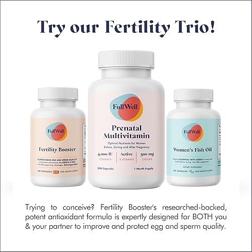 Miniatura 9 de FullWell Potenciador de fertilidad, tanto para hombres como para mujeres que intentan concebir, salud preconceptiva óptima para apoyar la calidad,
