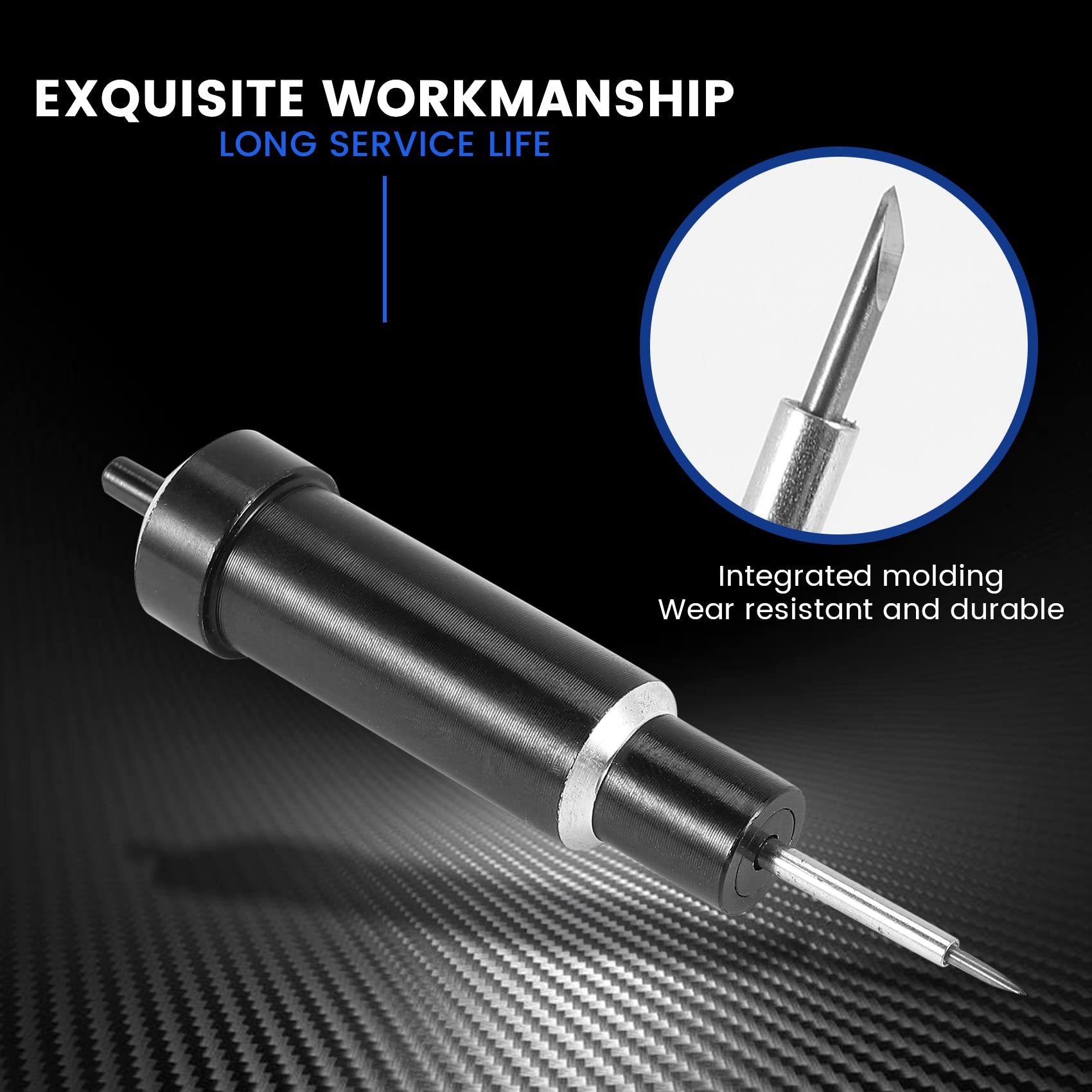 Kqcibz Replacement Blade+Housing Deep-Point DeepCut Blade for Explore,Air and Air 2 Cutting Plotter, Black & Blue