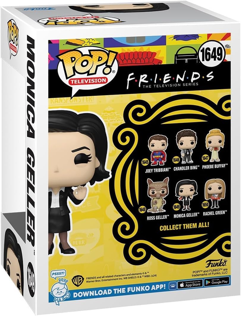 Amazon.com: POP TV: Friends - Monica Geller with Mockolate Funko Vinyl Figure (Bundled with Compatible Box Protector Case), Multicolored, 3.75 inches : Toys & Games