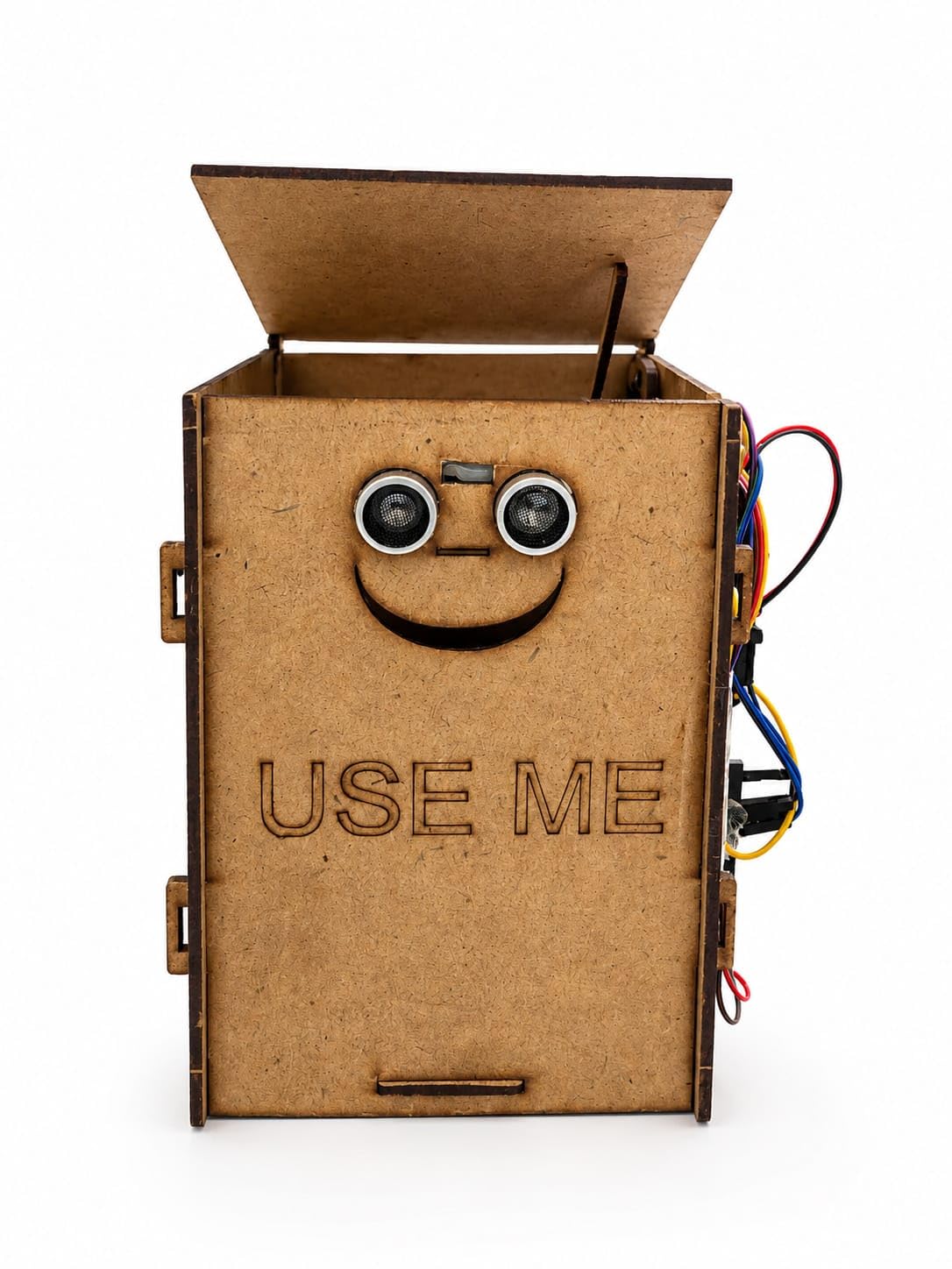 Smart Dustbin DIY Kit – Automatic Lid Opening Bin with Microcontroller, Ultrasonic Sensor, Servo Motor & Power Switch | Hands on Learning | STEM Educational Project for Students | Class 5–12-image-25