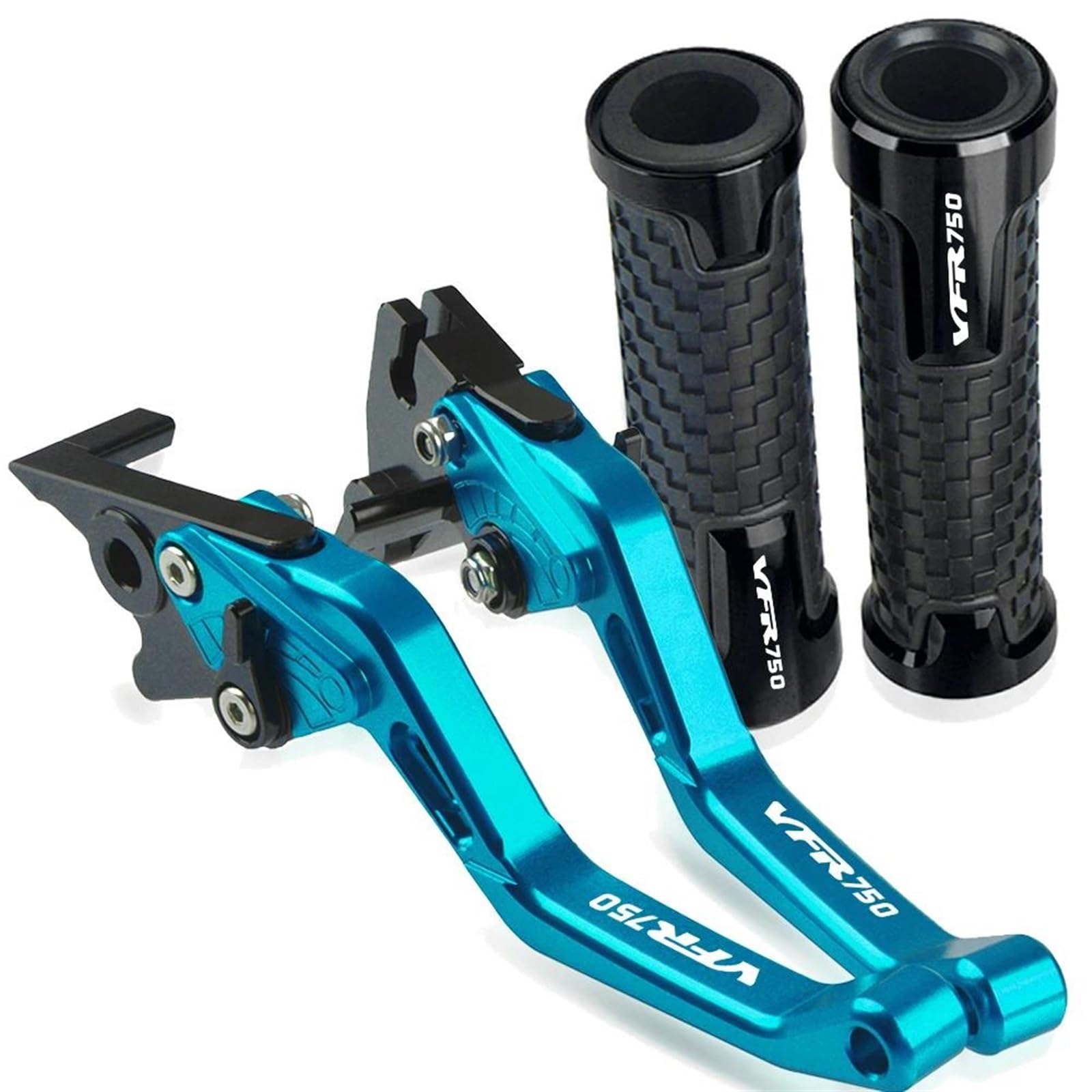 Blblxqbl Color 8 Motorcycle Brake Handle Levers Motorcycle Aluminum Short Brake Clutch Levers Handlebar Handle Bar For Vfr 750 Vfr750 1991 1992 1993 1994 1995 1996 1997(Color 8)