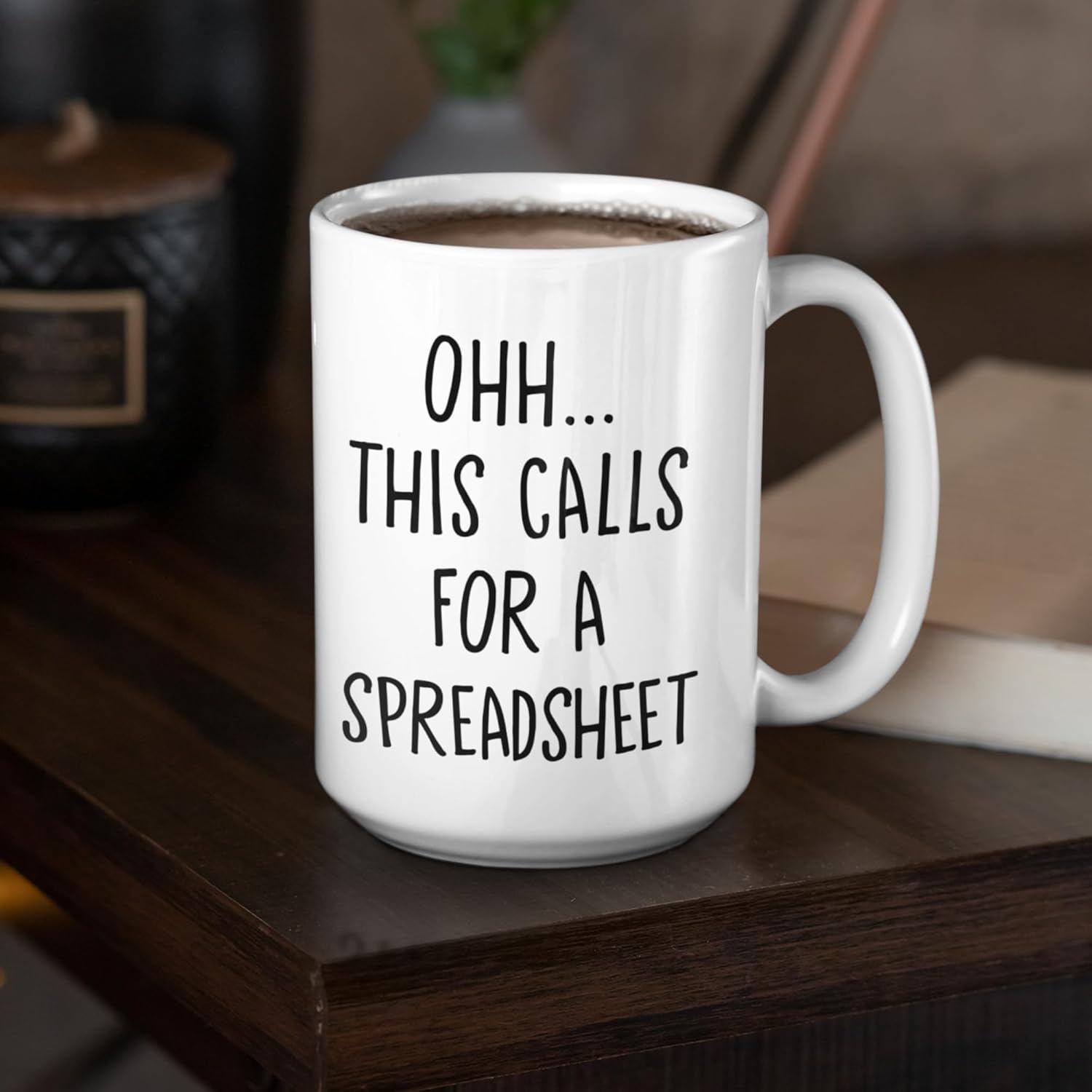 Oh This Calls For A Spreadsheet Mug Excel Accountant Cup - Funny Work Mugs Office Spreadsheets Accountant Gifts - Boss Gifts for Women Finance Gift For Accountants Men White Mug 15oz - Image 8