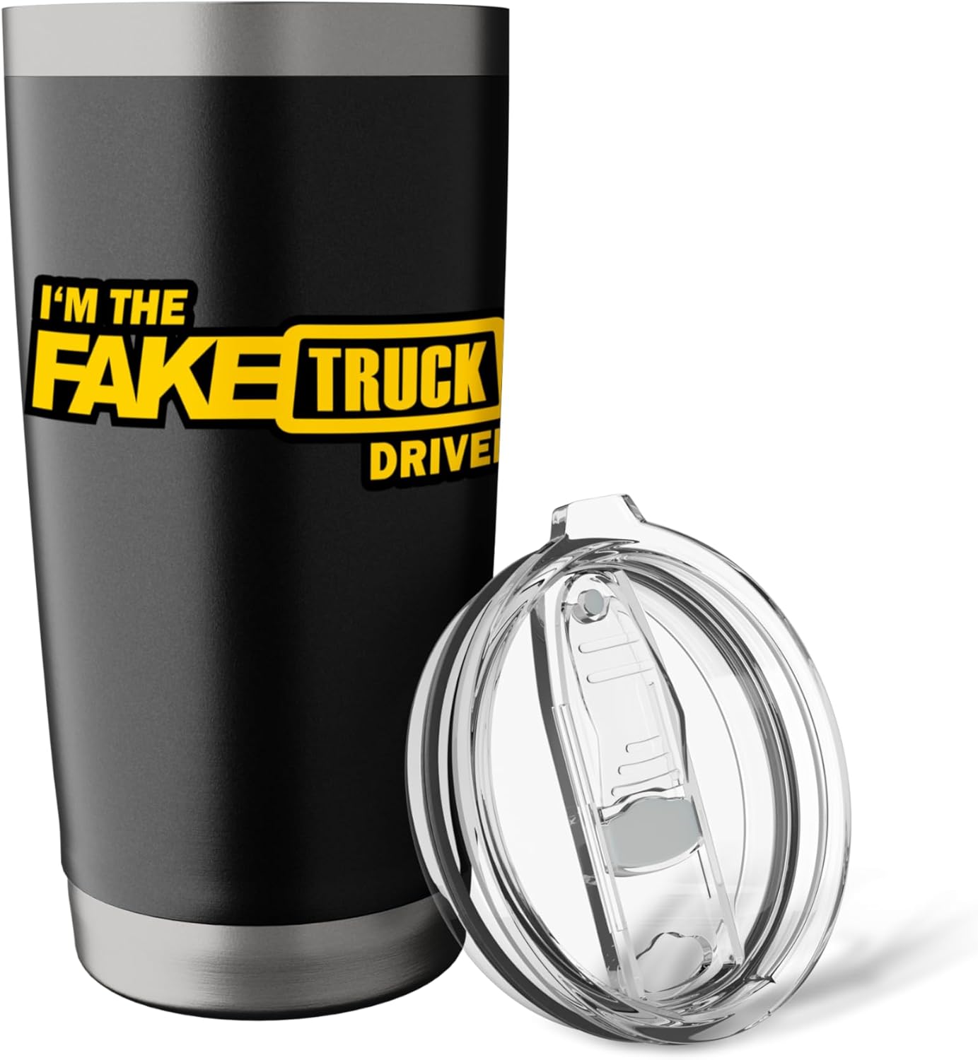 I'm The Fake Truck Driver Stainless Steel Insulated Tumbler - Image 5