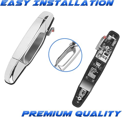 Miniatura 4 de Juego de 4 manijas exteriores para Chevy Silverado 1500 2500 Tahoe Suburban Avalanche GMC Sierra Yukon Cadillac Escalade 2007 2008 2009 2010 2011