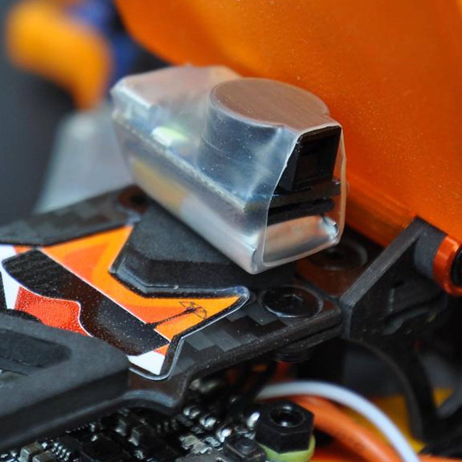Zumbador para drones inalámbricos FPV con luz LED, batería de 80 mAh, giroscopio integrado, alarma de drones perdidos
