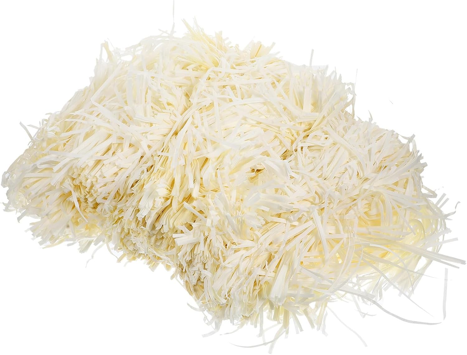 MUCKLILY Creamy White Paper Shred Filling for Boxes Lightweight Shredded Paper for Basket Wrapping and Decoration Safe and Practical Crinkle Cut Filler for Birthday Wedding Festival