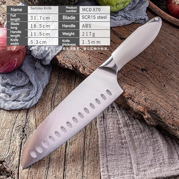 Set Cuchillos Cocina 4 Piezas Acero Inoxidable Forjado ABS miniatura 4