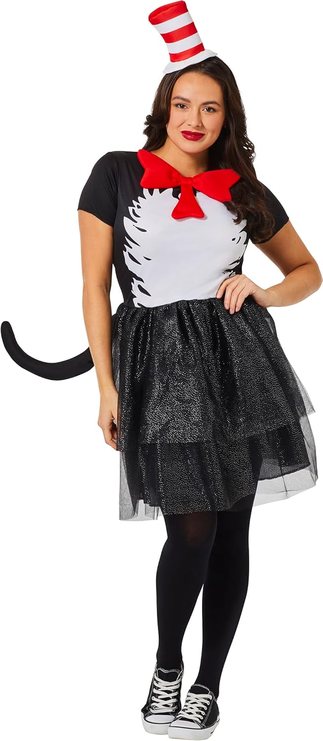 InSpirit Designs Dr. Seuss, Cat in the Hat Adult Dress Costume