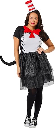InSpirit Designs Dr. Seuss, Cat in the Hat Adult Dress Costume