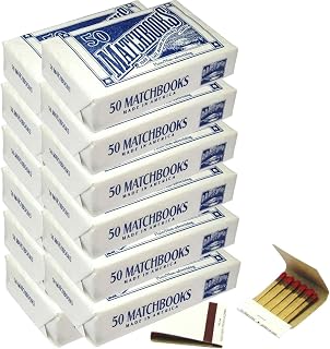 D.D. Bean & Sons AB24 A24 600 Matchbooks, White, for Wedding Birthday Wholesale, Made in America, Standard