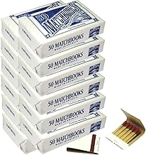 D.D. Bean & Sons AB24 A24 600 Matchbooks, White, for Wedding Birthday Wholesale, Made in America, Standard