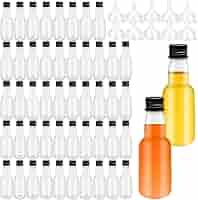 Amazon.com: 50 Pack Mini Liquor Bottles,1.7oz/50ml Plastic Spirit ...