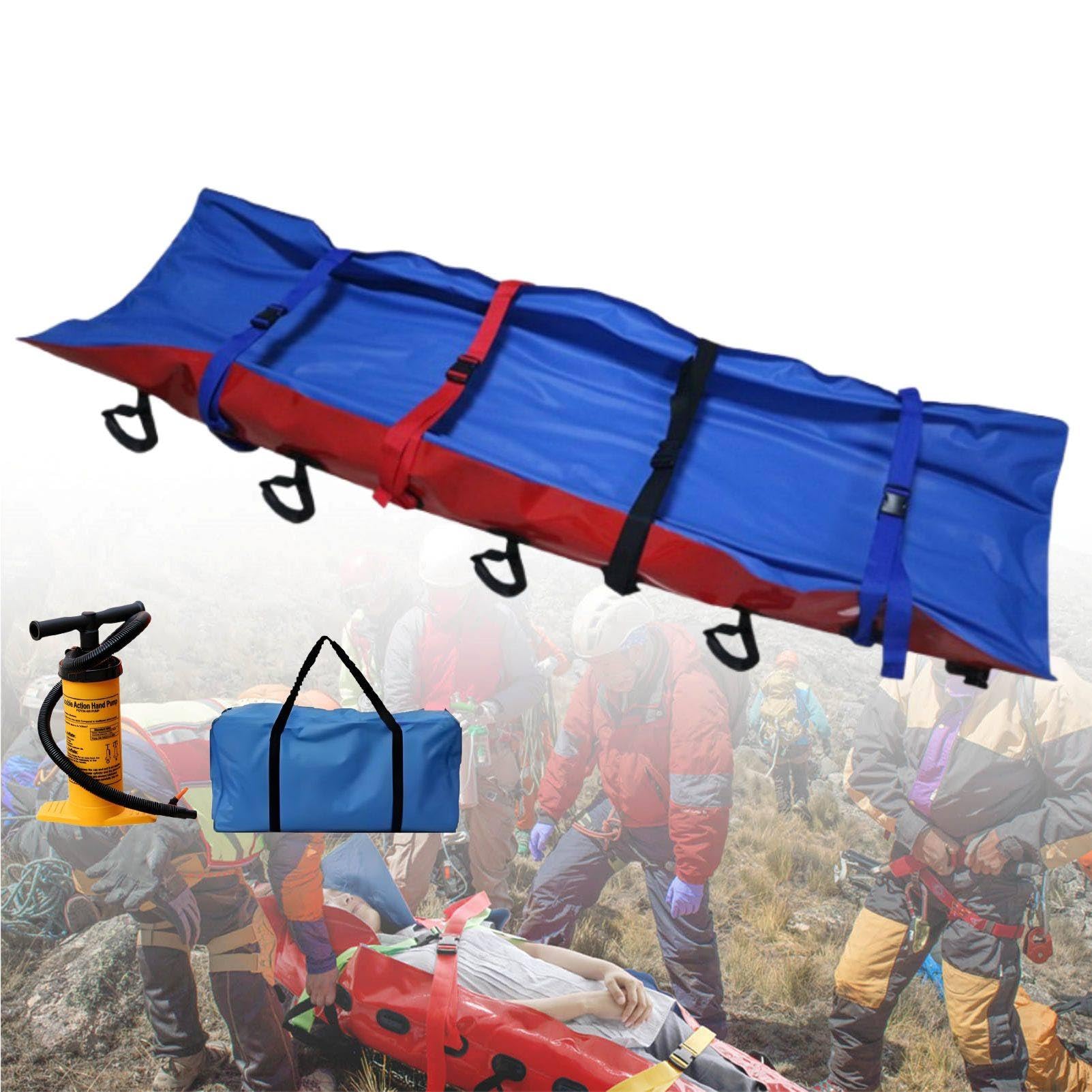 MhWrughts Foldable Medical Vacuum Stretcher, Full-Body Trauma Protection Mattress with Vacuum Pump, Portable Rescue Transfer Device for Ambulance & Fire Department