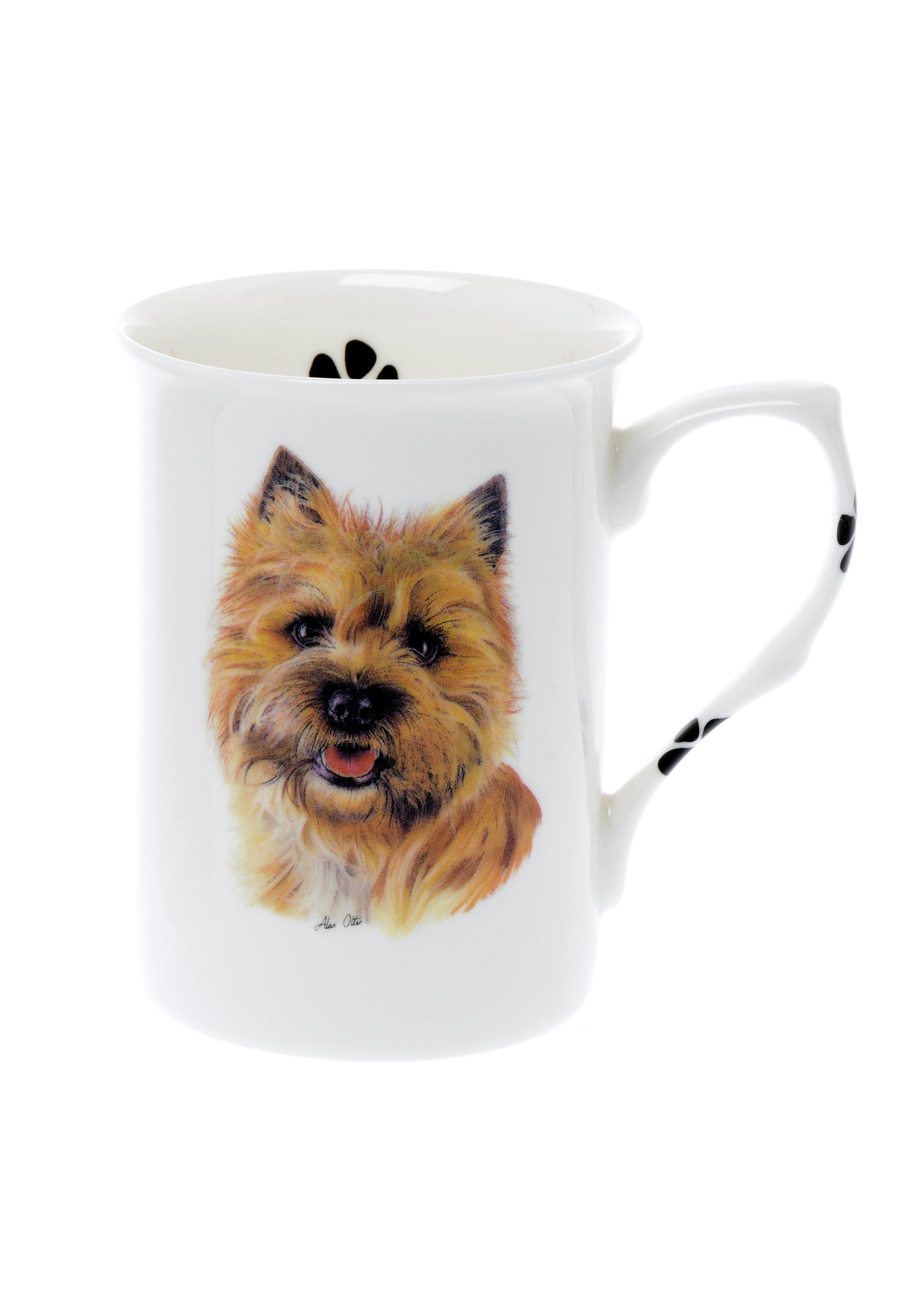 (BB19) SINGLE BONE CHINA BEAKER/ MUG/CUP Cairn Terrier dog KIRSTY JAYNE CHINA