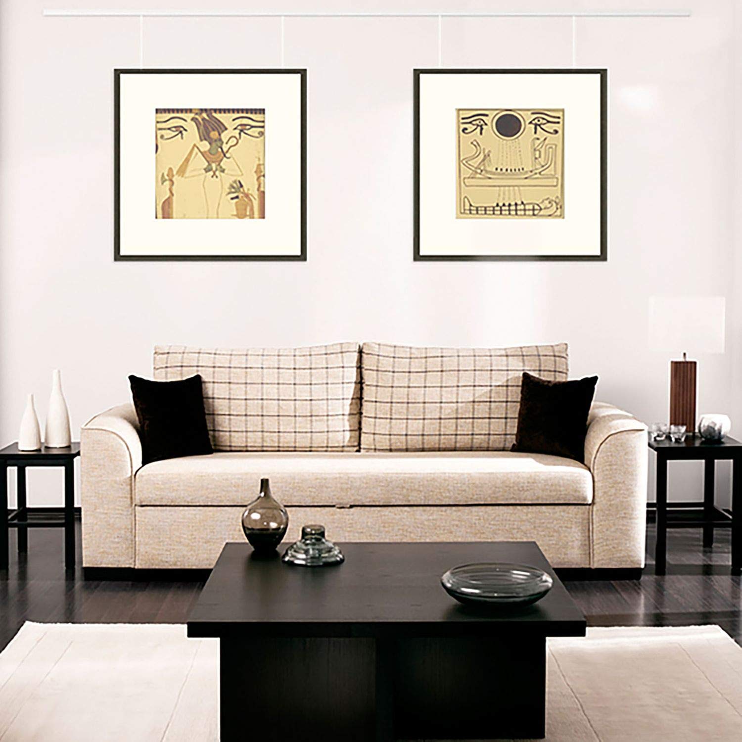 hang-it 6 Meter Bilderschienen Galerieschienen - Komplett Set in Silber