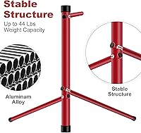Vista 3 de Estante de almacenamiento para bicicletas, soporte de almacenamiento de estacionamiento para bicicletas de piso, eje pasante, soporte de bicicleta