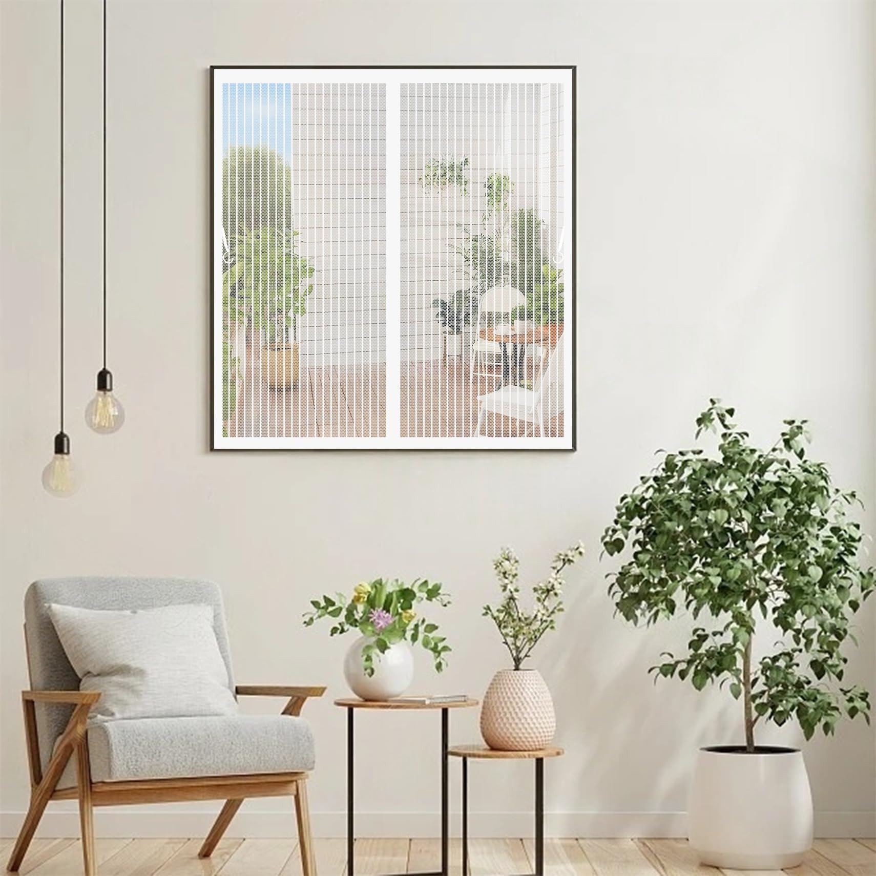 Moustiquaire enroulable 78x145 anti-moustiques sur mesure blanche porte