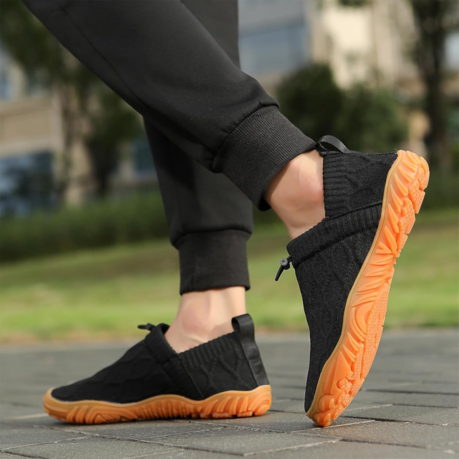 Barefoot Shoes for Women Men Zero Drop Wide Toe Box Shoes Breathable Lightweight Non-Slip Slip On Sneakers Outdoor Sport Running Walking Sneakers Hiking Footwear