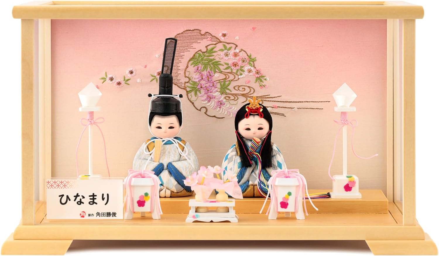 さらに値下！○保管 61巾 アクリルケース入り ひな人形 雛飾り
