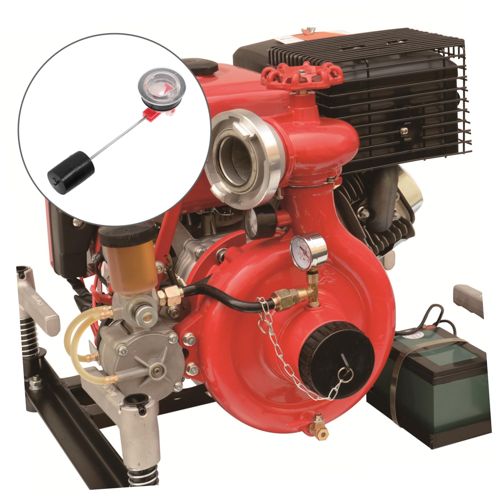 Kraftstoffanzeige Für Generator Öltank Mit Zylindrischem Schwimmerstab 2 Stück Ersatz Kraftstoffmessgerät Kompatibel Mit Et950 650 145 154 170 1Kw 2Kw