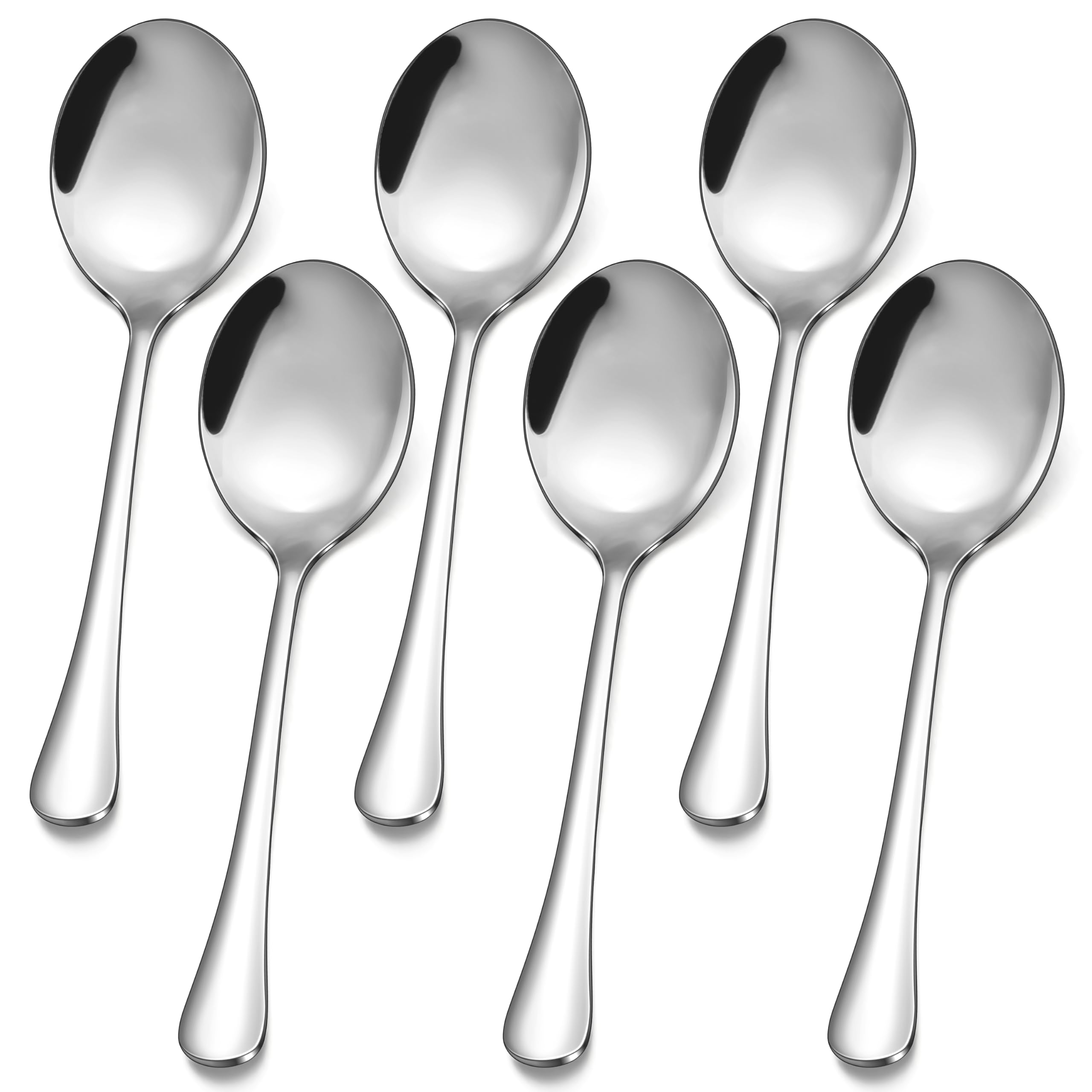 Gold Stainless Steel Serving Spoons - 6 Pack -11 Gold Stainless Steel Serving Spoons - 6 Pack -11