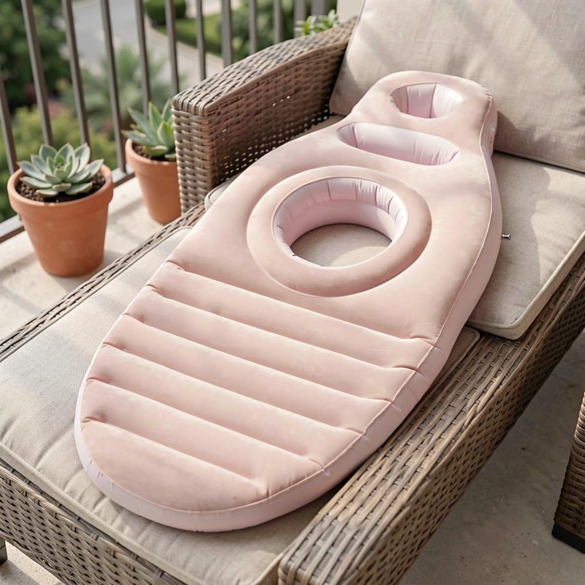 TOYANDONA Aufblasbares Schwangerschaftskissen, Ergonomisch