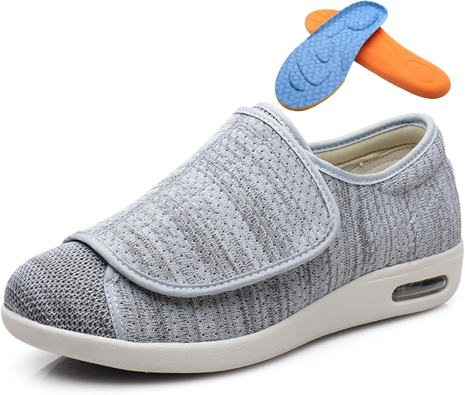 Women's Diabetic Shoes Lightweight, Flexible, Breathable & Protective(Dark Grey,5US)