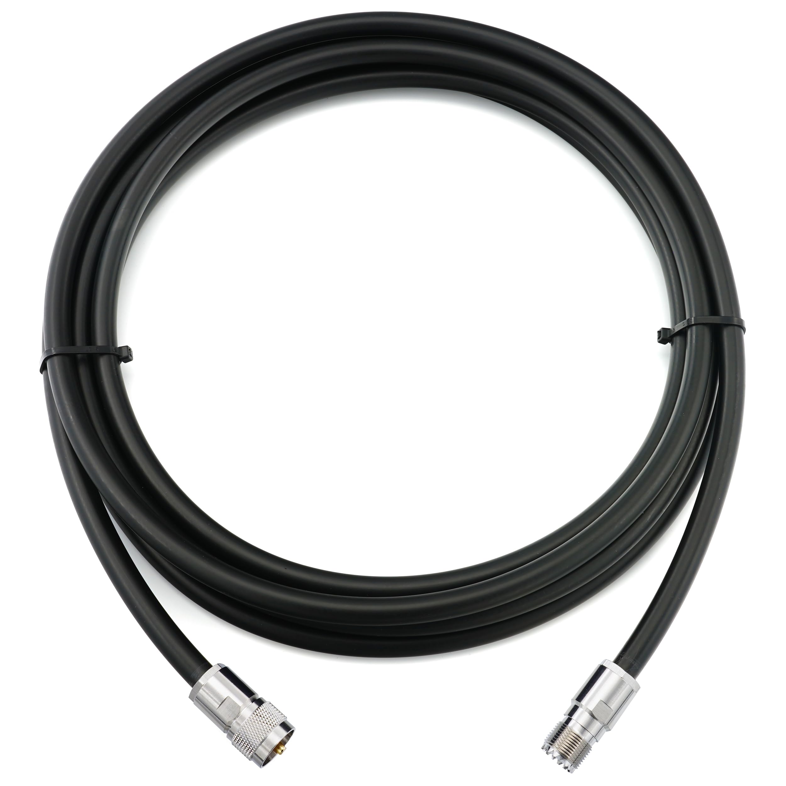 12m PL259 SO239 Cavo coassiale UHF impermeabile a bassissima perdita – prolunga 12 metri da esterno 8D-FB Ø11,1mm – per HAM cavo antenna CB radio analizzatore misuratore SWR VHF rosmetro