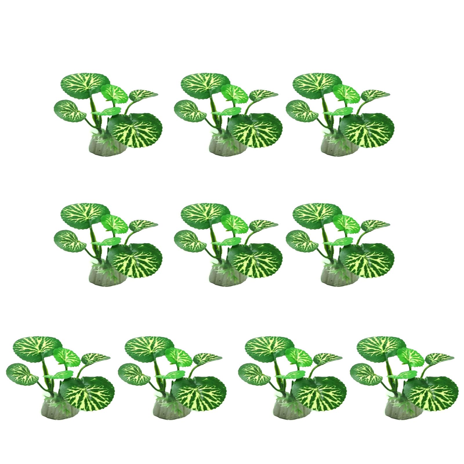 Hsioluted 10PCS Aquariums Ornament AquaPlants Fish Tanks Decoration Aquatic Plant Fish Tanks Landscaping Plant Aquarium Landscaping Accessories