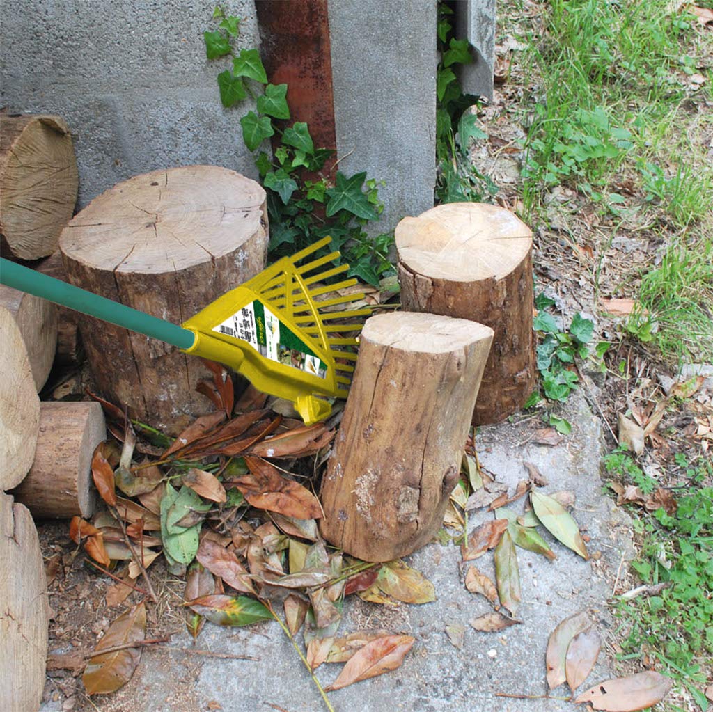 Gardi Rex Aspiratore per Foglie con Manico telescopico – rastrello – rastrello – rastrello – Scopa – rastrello – rastrello – Scopa a ventaglio – Attrezzi da Giardino (85 – 146 cm)