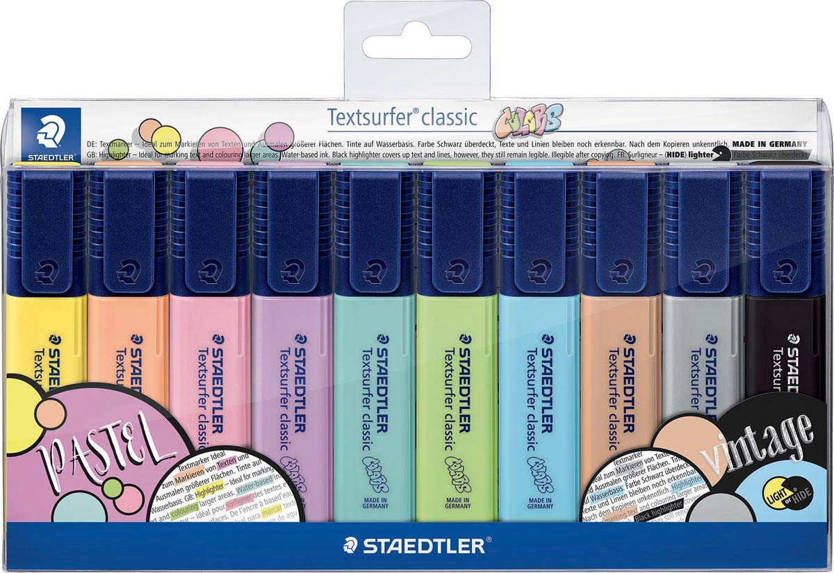 Staedtler - Set di pennarelli fluorescenti multicolore, standard (S8423404)