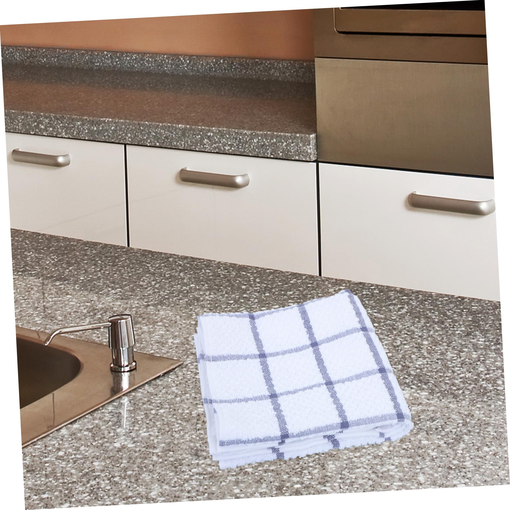 IMIKEYA Torchons Cuisine en Coton Absorbants, Lot de 6 Réutilisables