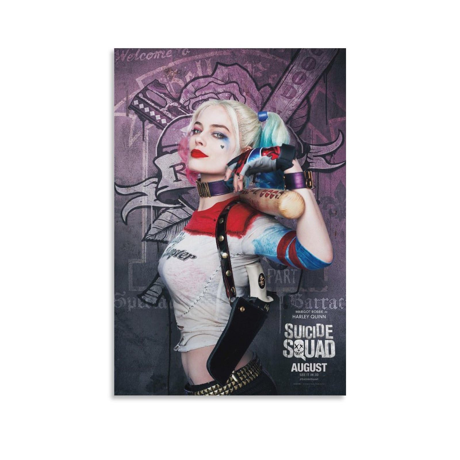 Amazon.co.jp: マーゴット・ロビー・ハーリー・クイン ポスター アート