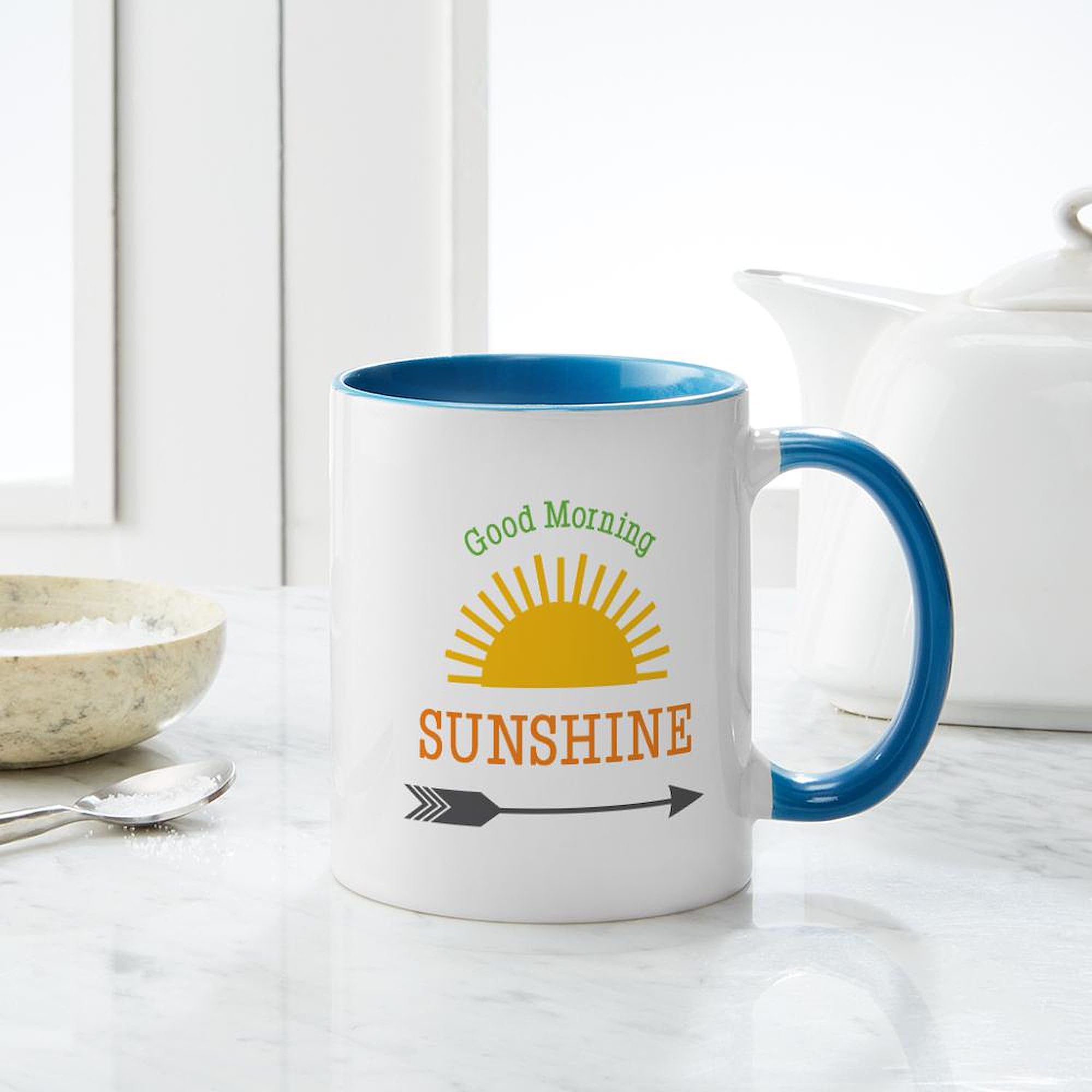 Amazon.com: CafePress Good Morning Sunshine Mugs 11 oz (325 ml) Ceramic  Coffee Mug : Home & Kitchen