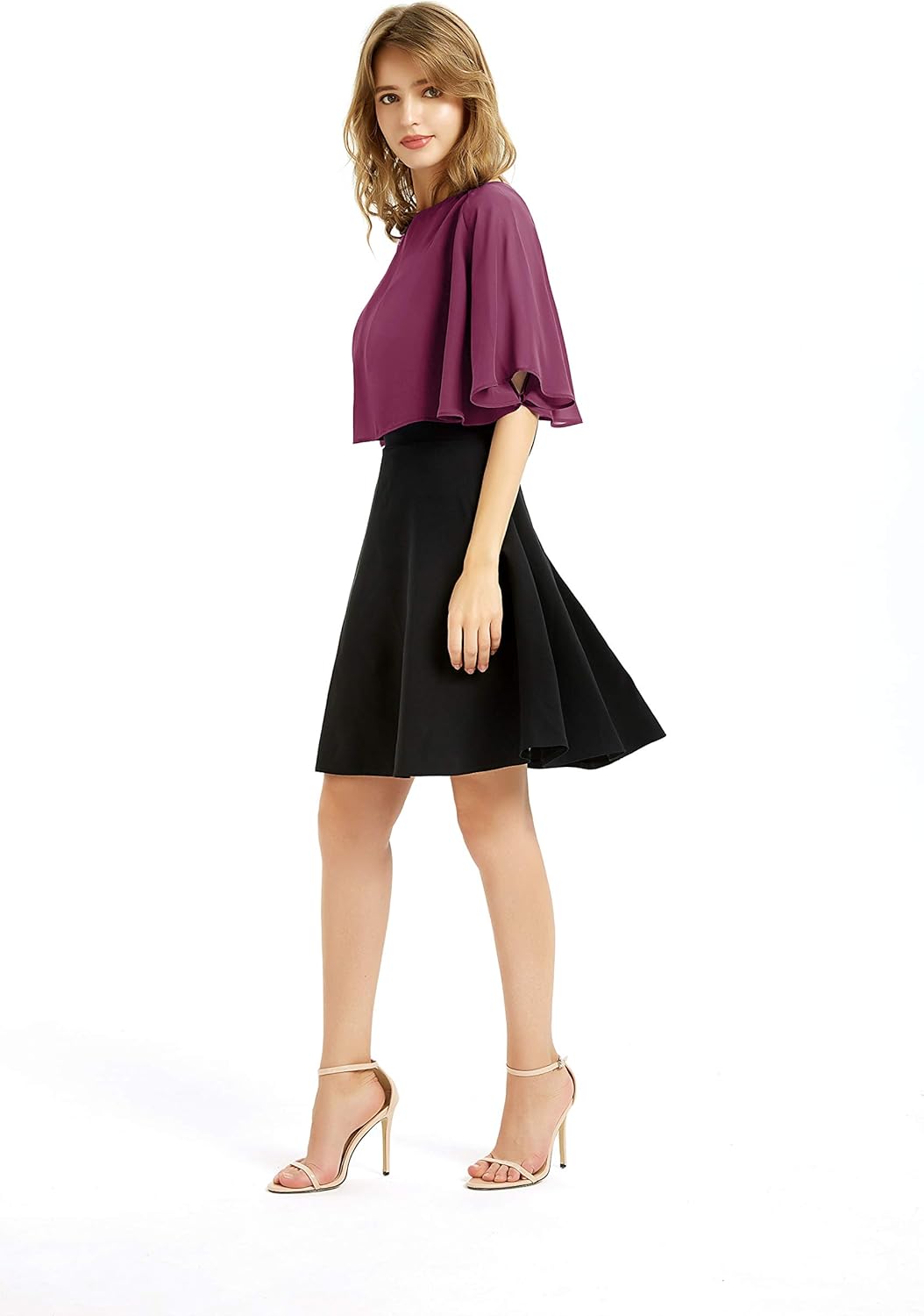 Women's Soft Chiffon Shawl Wraps Shrug for Evening Dress Wedding Cape Bolero Flapper Cover Up - Image 2