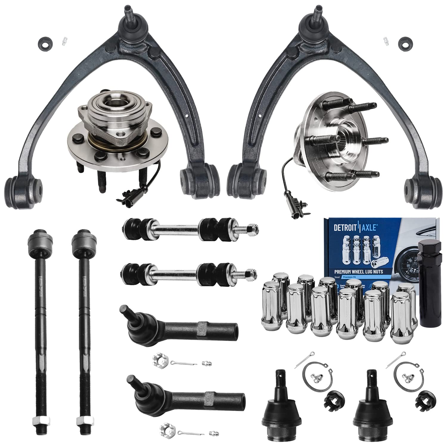 Detroit Axle - 4WD Front End Kit for 07-13 Chevy Silverado 1500