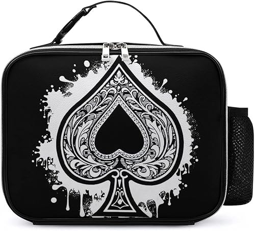Miniatura 1 de Ace of Spades - Lonchera con estampado de tarjetas, aislada, a prueba de fugas, reutilizable, para viajes, trabajo, picnic