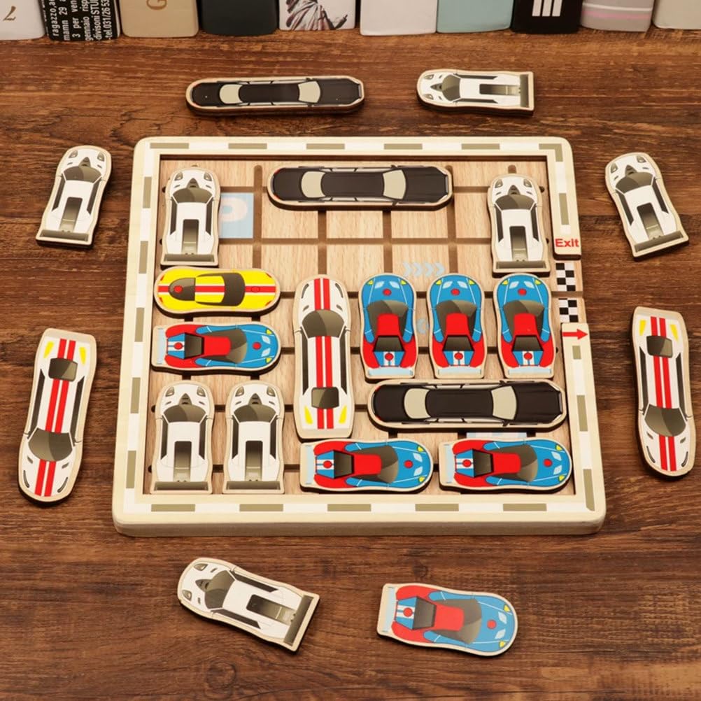 Jeu Puzzle logique d'évasion Bois Montessori Voiture