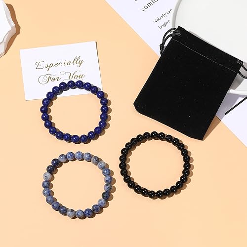 Miniatura 6 de GIEIWIW Healing Bracelet for Women Anxiety Crystal Bracelet Chakra Beaded Bracelets Calming Stretch Bracelet Rose Quartz Crystals Healing Stones