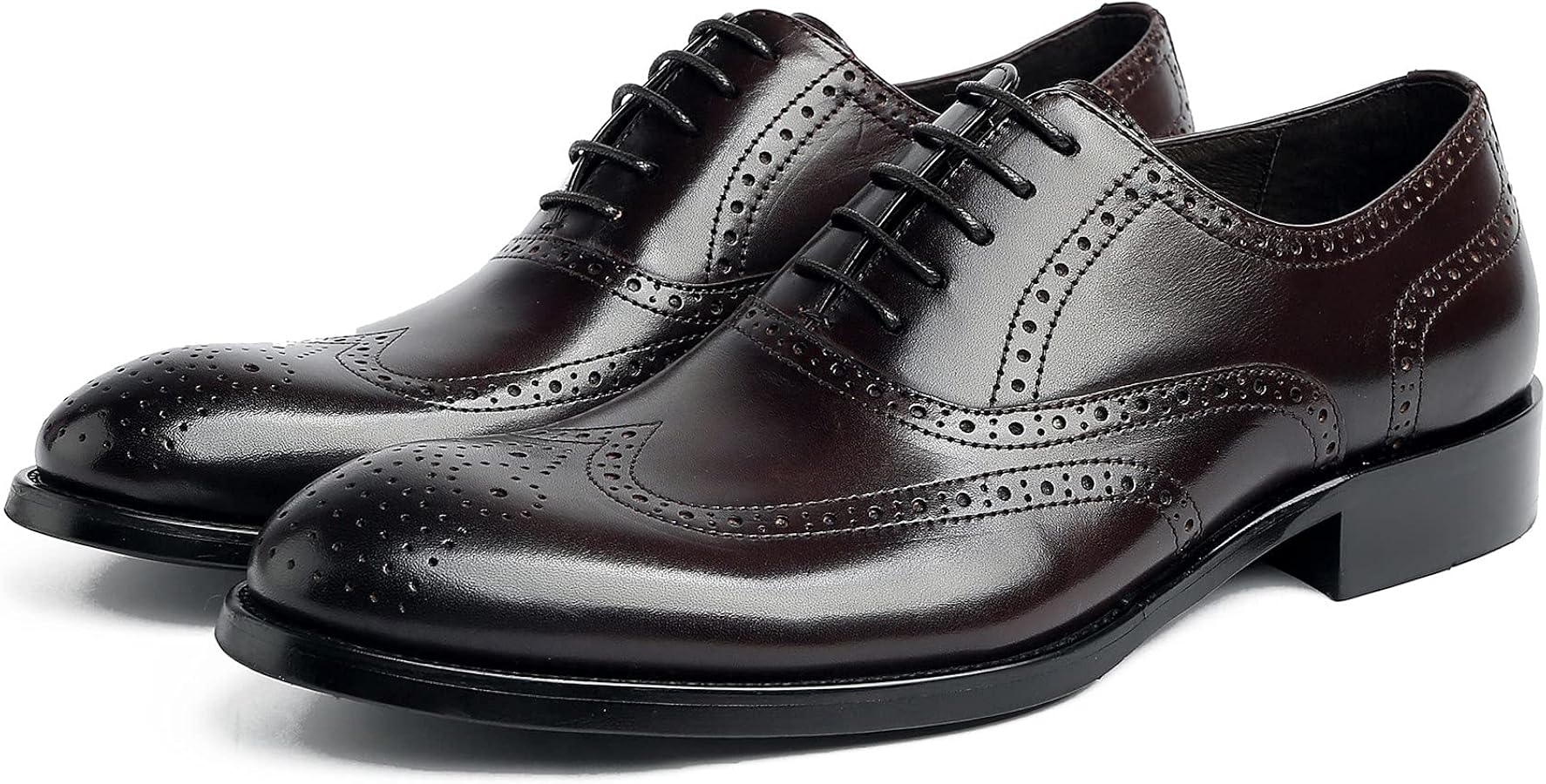 プレーントゥシューズ フローリウォネ 黒 メダリオン サイズ7 プレーン