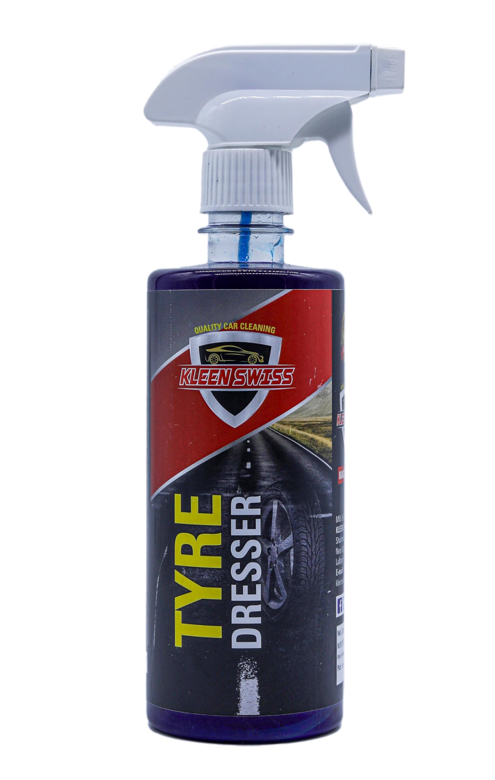 Kleen Swiss Tyre Polish For Car And Bike | Gives Lustrous Dark, Long Lasting Super Black Shine - Non Greasy, Super Hydrophobic (500 Ml)-image-23