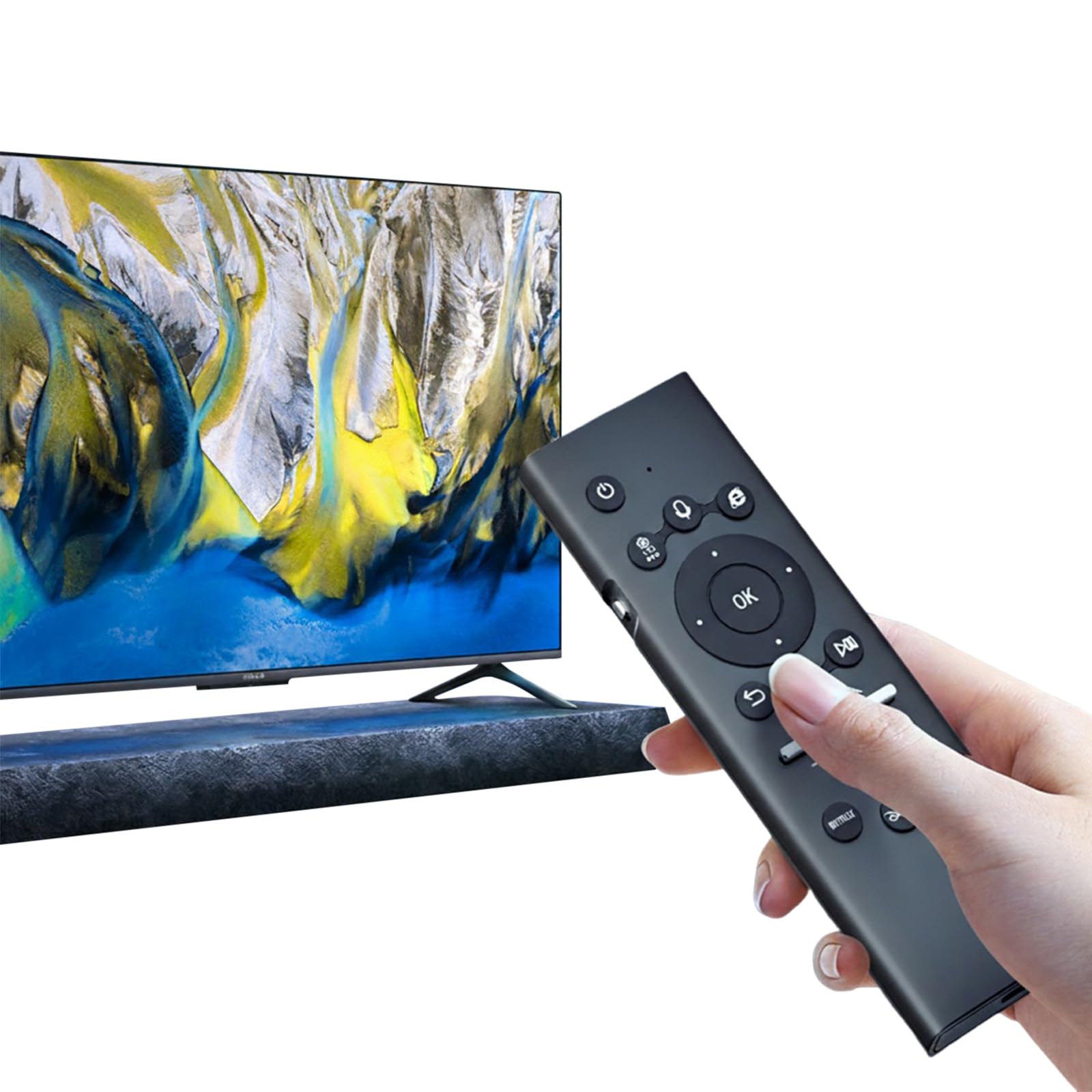 Telecomando universale per Smart TV con tastiera retroilluminata Controllo vocale wireless per modelli TV 2019-2024