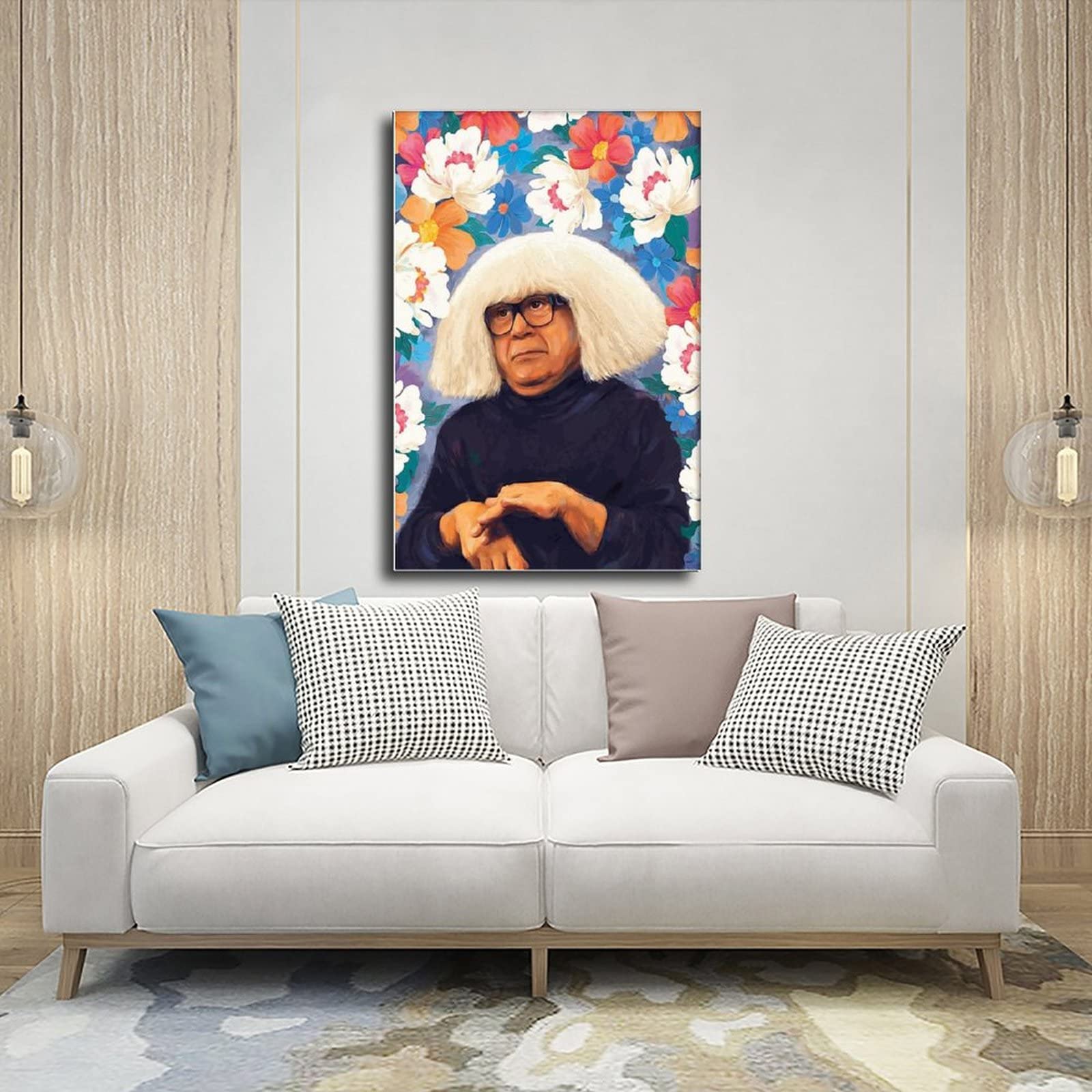 Federa decorativa per cuscino con Danny Actor Devito, 45,7 x 45,7 cm