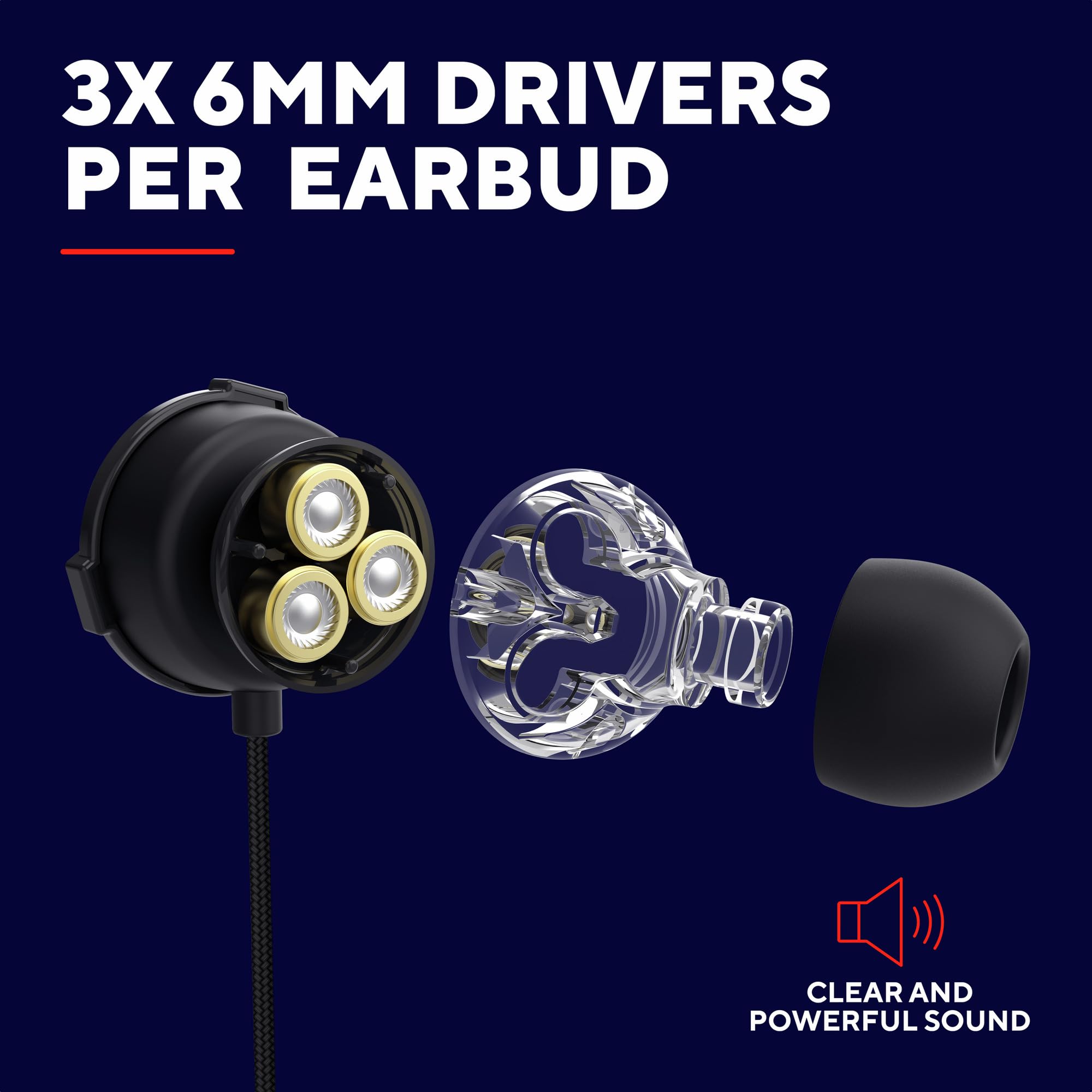 Trust GXT 406 Pine In Ear Kopfhörer mit Kabel Nintendo Switch PS5 PS4 Xbox Tablet PC, 3.5mm Gaming Ohrhörer mit Mikrofon, Inline Steuerung, Kabelgebundene Earbuds mit Hartschalenetui, Schwarz