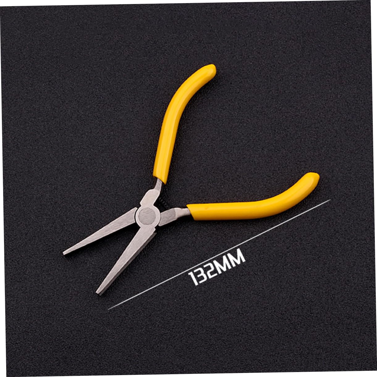 LIFKOME Mini Pinces à Bijoux Pince à Bec Fin Jaune Lot de 8 de 5 Pouces en Acier Outil Pratique pour Bricolage pour Création et Réparation de Bijoux
