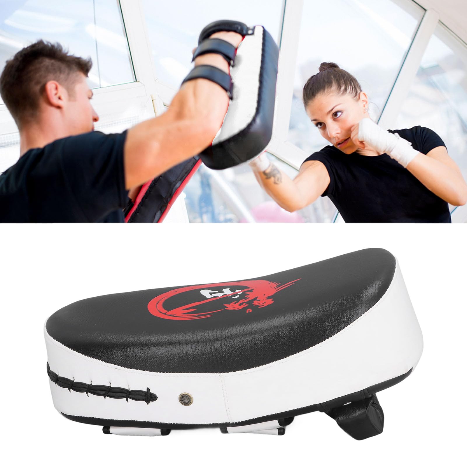 Jab Patada Almohadilla, Almohadillas Curvadas para, Agarre Cómodo Y Diseño Curvo, Almohadilla De Karate De Boxeo De Superficie Curva, para Nivel De Habilidad Almohadillas Taekwondo